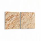 Olla 16720K2Y Mermer Desen Görsel Kare 2'li Yatay Kanvas Tablo (Ölçü: 85X40)