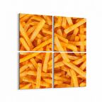 Olla 15081K4 Gıda Görseli Kare 4'lü Kanvas Tablo (Ölçü: 145X145)