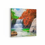 Olla 14348K Doğa / Manzara Görseli Kare Kanvas Tablo (Ölçü: 40X40)