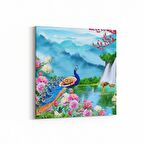 Olla 13435K Doğa / Manzara Görseli Kare Kanvas Tablo (Ölçü: 25X25)