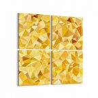 Olla 10351K4 Abstract Görsel Kare 4'lü Kanvas Tablo (Ölçü: 105X105)