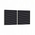 Olla 10318K2Y Abstract Görsel Kare 2'li Yatay Kanvas Tablo (Ölçü: 85X40)