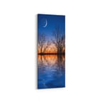 Olla 16126DI Günbatımı Görseli Dikey İnce Kanvas Tablo (Ölçü: 30X90)