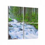 Olla 14315K4 Doğa / Manzara Görseli Kare 4'lü Kanvas Tablo (Ölçü: 125X125)