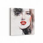 Olla 16302K Kuaför / Berber Görseli Kare Kanvas Tablo (Ölçü: 25X25)