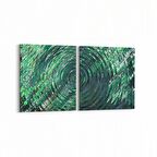 Olla 10338K2Y Abstract Görsel Kare 2'li Yatay Kanvas Tablo (Ölçü: 85X40)