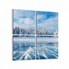 Olla 14361K4 Doğa / Manzara Görseli Kare 4'lü Kanvas Tablo (Ölçü: 65X65)