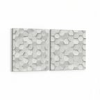 Olla 14949K2Y Geometrik Desen Görseli Kare 2'li Yatay Kanvas Tablo (Ölçü: 125X60)
