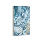 Olla 16647DD Mermer Desen Görsel Dikey Dar Kanvas Tablo (Ölçü: 40X80)