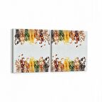 Olla 15000K2Y Gıda Görseli Kare 2'li Yatay Kanvas Tablo (Ölçü: 85X40)