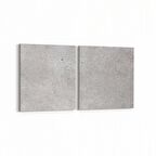 Olla 12425K2Y Beton Görseli Kare 2'li Yatay Kanvas Tablo (Ölçü: 65X30)