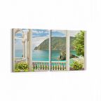 Olla 14236K2Y Doğa / Manzara Görseli Kare 2'li Yatay Kanvas Tablo (Ölçü: 145X70)