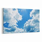 Olla 15396Y Gökyüzü Bulut Görseli  Yatay Kanvas Tablo (Ölçü: 120X80)