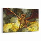 Olla 12514Y Hayvanlar Alemi Görseli Yatay Kanvas Tablo (Ölçü: 150X100)