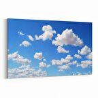 Olla 15727Y Gökyüzü Bulut Görseli  Yatay Kanvas Tablo (Ölçü: 30X20)