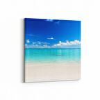 Olla 16609K Kumsal / Sahil Görseli Kare Kanvas Tablo (Ölçü: 30X30)