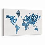 Olla 16179Y Harita Görseli Yatay Kanvas Tablo (Ölçü: 45X30)