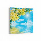 Olla 11715K Orkide Çiçek Görseli Kare Kanvas Tablo (Ölçü: 60X60)