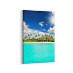 Olla 16615D Kumsal / Sahil Görseli Dikey Kanvas Tablo (Ölçü: 60X90)