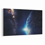 Olla 14713Y Gece Gökyüzü Görseli Yatay Kanvas Tablo (Ölçü: 150X100)