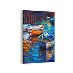 Olla 17757D Yağlı Boya Görseli Dikey Kanvas Tablo (Ölçü: 60X90)