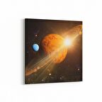 Olla 17705K Uzay Görseli Kare Kanvas Tablo (Ölçü: 60X60)