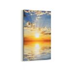 Olla 16011DD Günbatımı Görseli Dikey Dar Kanvas Tablo (Ölçü: 30X60)