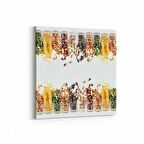 Olla 15000K Gıda Görseli Kare Kanvas Tablo (Ölçü: 25X25)