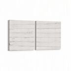 Olla 12012K2Y Ahşap Desen Görseli Kare 2'li Yatay Kanvas Tablo (Ölçü: 65X30)