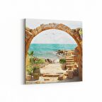 Olla 14258K Doğa / Manzara Görseli Kare Kanvas Tablo (Ölçü: 60X60)