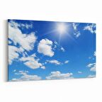 Olla 15538Y Gökyüzü Bulut Görseli  Yatay Kanvas Tablo (Ölçü: 120X80)