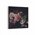 Olla 11769K Çiçek Görseli Kare Kanvas Tablo (Ölçü: 25X25)