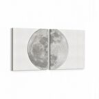 Olla 14793K2Y Gece Gökyüzü Görseli Kare 2'li Yatay Kanvas Tablo (Ölçü: 65X30)