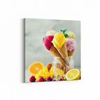 Olla 14974K Gıda Görseli Kare Kanvas Tablo (Ölçü: 25X25)