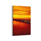 Olla 15999D Günbatımı Görseli Dikey Kanvas Tablo (Ölçü: 60X90)