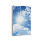 Olla 15434D Gökyüzü Bulut Görseli  Dikey Kanvas Tablo (Ölçü: 100X150)