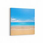 Olla 16441K Kumsal / Sahil Görseli Kare Kanvas Tablo (Ölçü: 25X25)