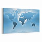 Olla 16146Y Harita Görseli Yatay Kanvas Tablo (Ölçü: 150X100)