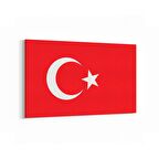 Olla 17565Y Türk Bayrağı Görseli Yatay Kanvas Tablo (Ölçü: 90X60)