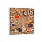 Olla 15036K Gıda Görseli Kare Kanvas Tablo (Ölçü: 60X60)