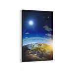 Olla 17597D Uzay Görseli Dikey Kanvas Tablo (Ölçü: 60X90)