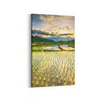 Olla 16040D Günbatımı Görseli Dikey Kanvas Tablo (Ölçü: 60X90)