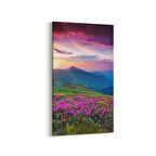 Olla 15971DD Günbatımı Görseli Dikey Dar Kanvas Tablo (Ölçü: 40X80)