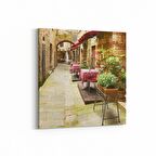 Olla 18351K4 Yapı Görseli Kare 4'lü Kanvas Tablo (Ölçü: 65X65)