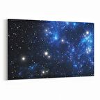 Olla 14863Y Gece Gökyüzü Görseli Yatay Kanvas Tablo (Ölçü: 150X100)