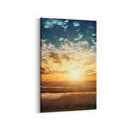Olla 15938D Günbatımı Görseli Dikey Kanvas Tablo (Ölçü: 60X90)