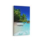 Olla 15977DD Günbatımı Görseli Dikey Dar Kanvas Tablo (Ölçü: 40X80)