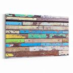 Olla 12003Y Ahşap Desen Görseli Yatay Kanvas Tablo (Ölçü: 120X80)