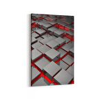 Olla 10053D Abstract 3 Boyut Görsel Dikey Kanvas Tablo (Ölçü: 60X90)