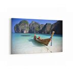 Olla 16418Y Kumsal / Sahil Görseli Yatay Kanvas Tablo (Ölçü: 30X20)